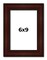 6x9 Distressed Brown Picture Frame - UV Acrylic, Foam Board Backing, Hanging Hardware